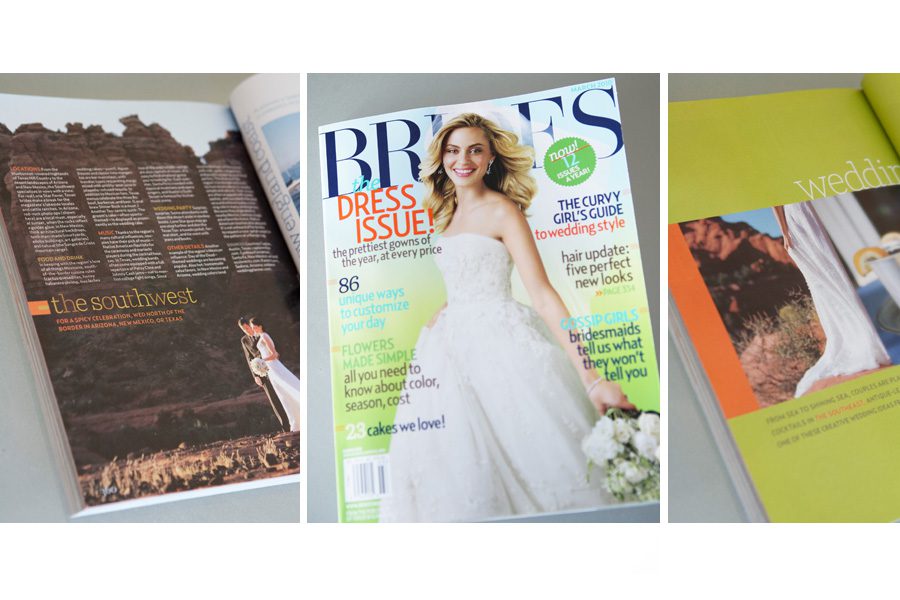 Brides Magazine Sedona wedding feature
