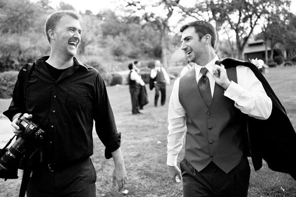 Andrew with groom at Rancho Los Lagos