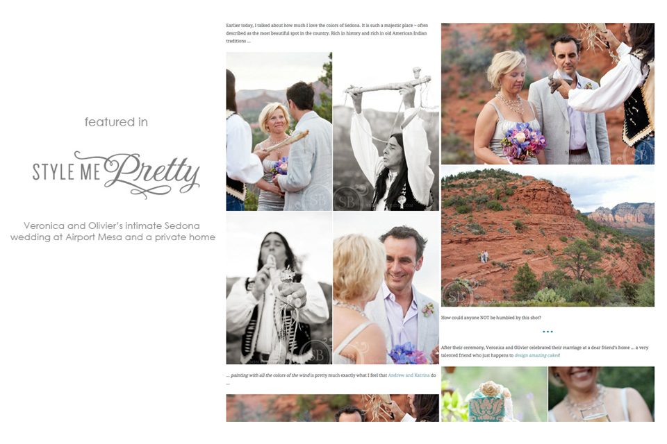 published Sedona wedding