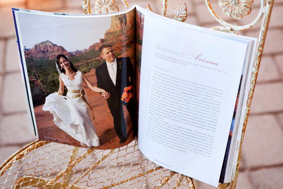 Arizona Weddings magazine Sedona wedding