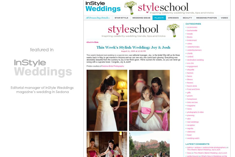 Editorial Manager for InStyle Weddings featured wedding