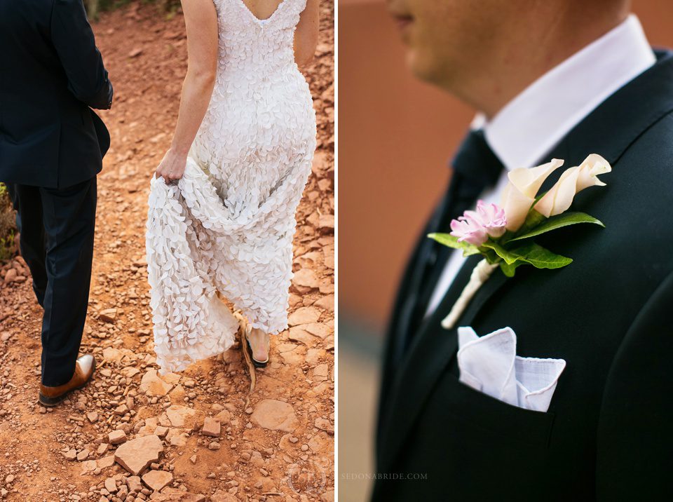 detail photos from a Sedona wedding