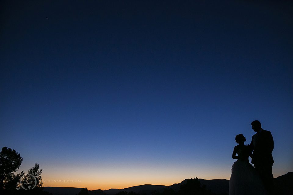 Blue Sedona Arizona sky view from Sky Ranch Lodge on airport mesa