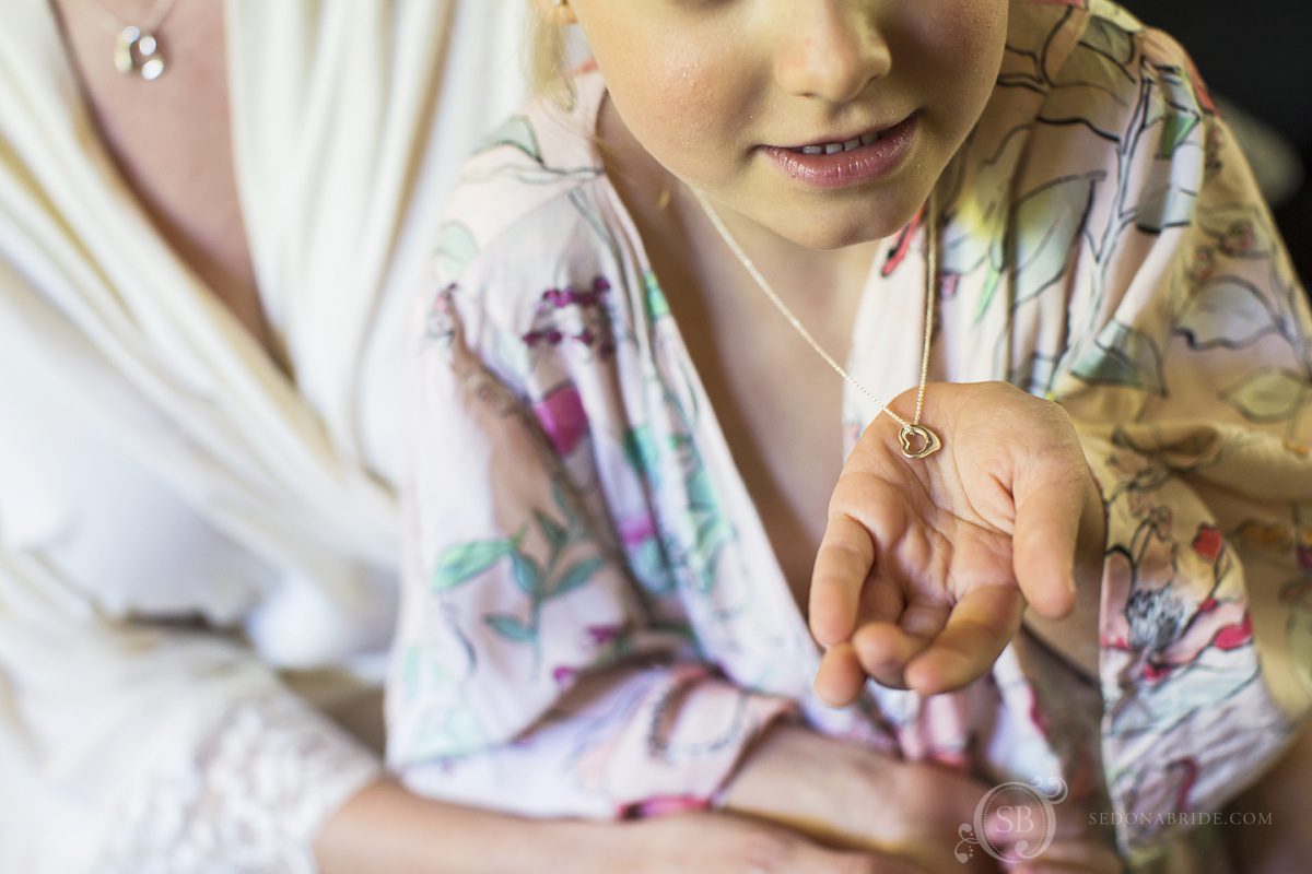 Tiffany necklace for the flower girl