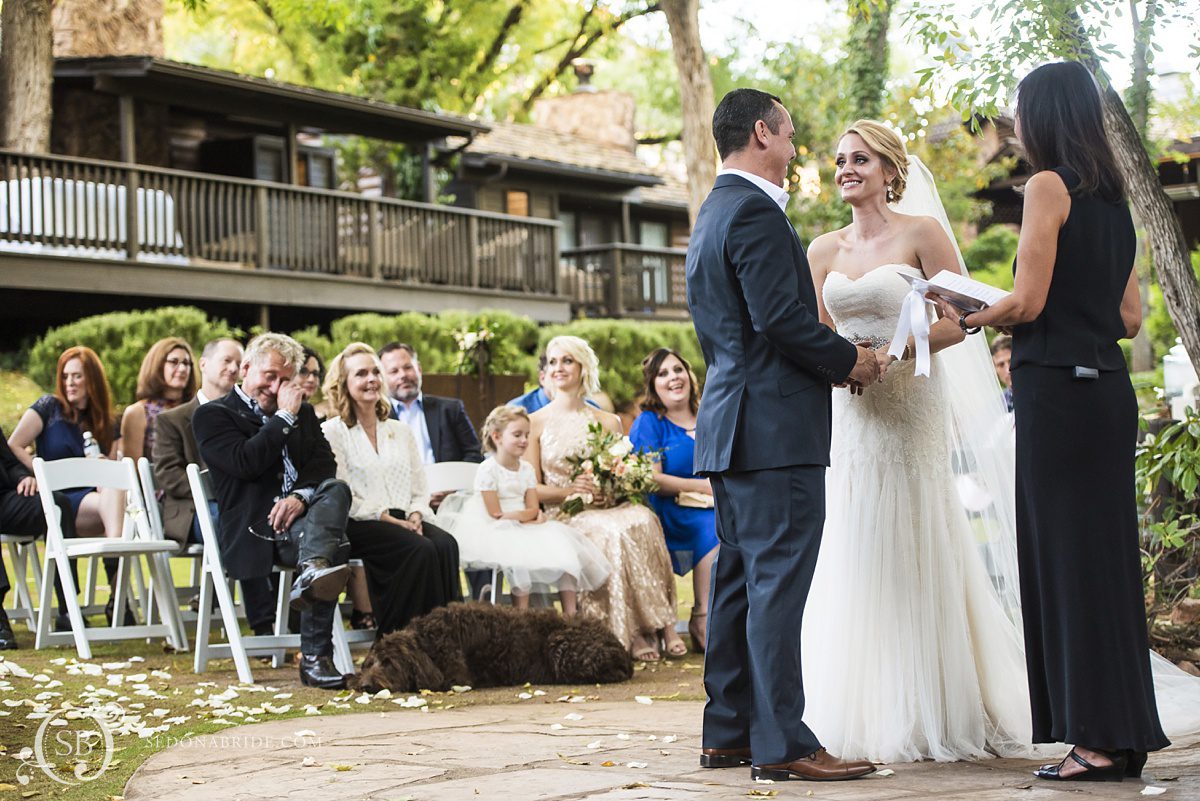 Sedona wedding elopement at L'Auberge