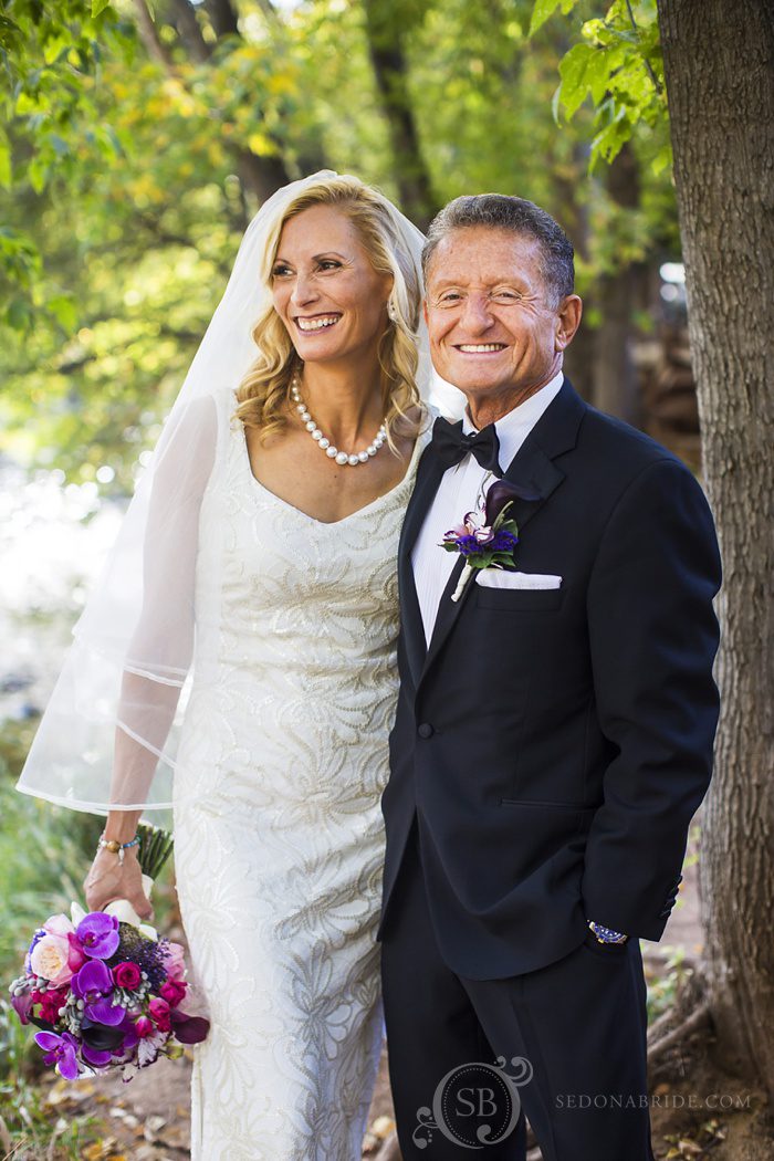 Sedona chapel wedding ~ Anita and Armand's wedding in Sedona - Armand flashes a quick smile for the camera.