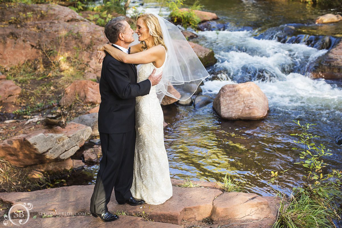 Sedona chapel wedding ~ Anita and Armand's wedding in Sedona - Romantic portraits on Oak Creek.