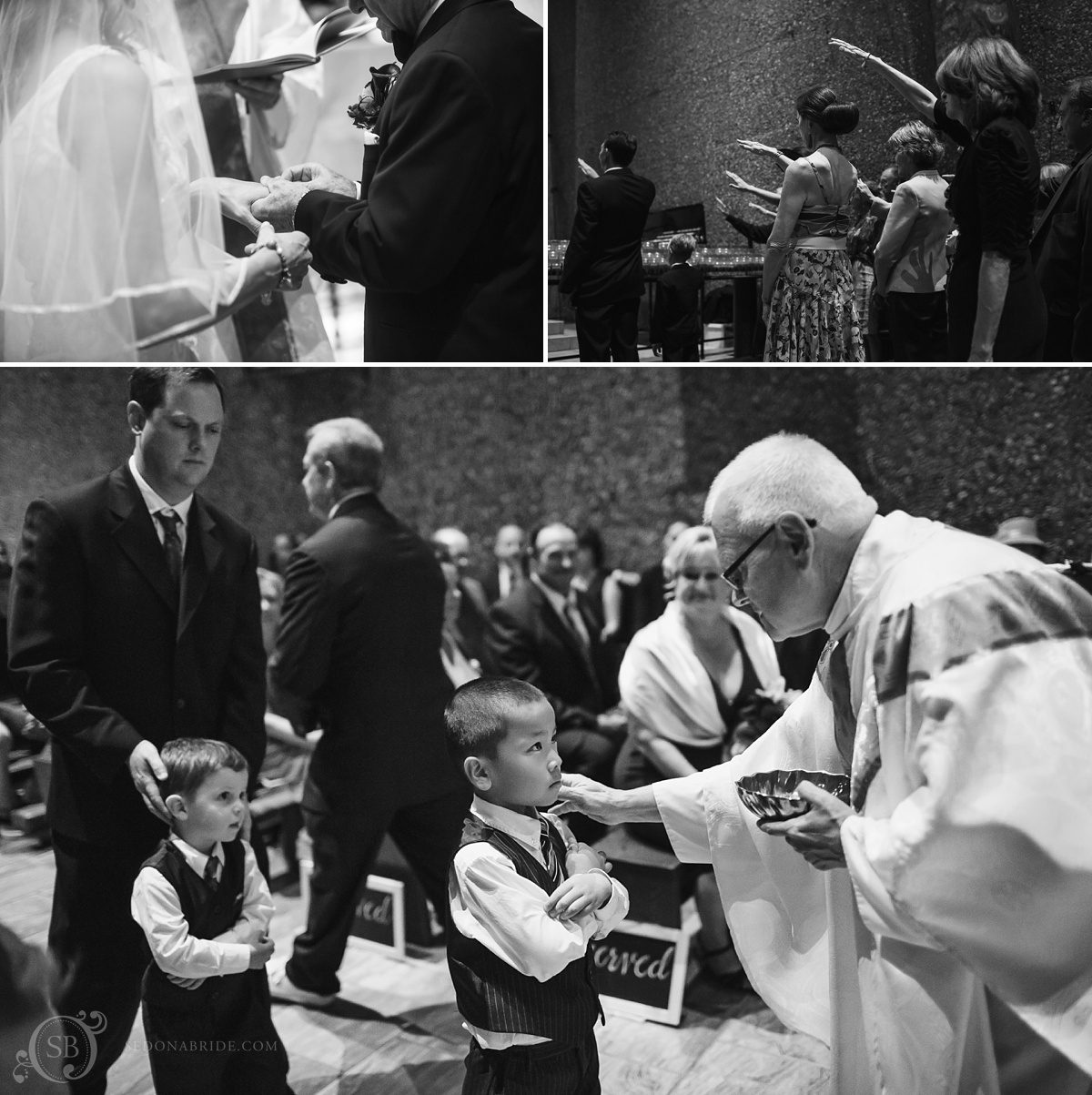 Sedona chapel wedding ~ Anita and Armand's wedding in Sedona - Communion taking place during this Sedona chapel wedding.