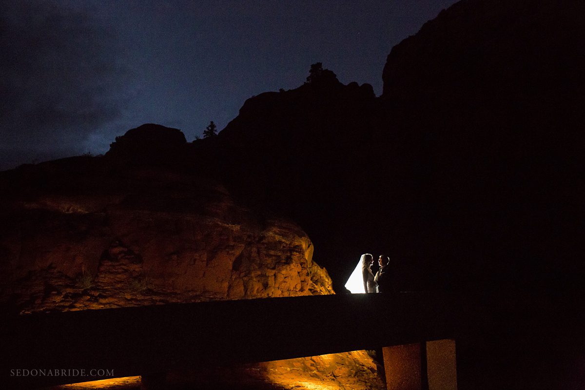 Sedona chapel wedding ~ Anita and Armand's wedding in Sedona - Heading to the limo to get to dinner and dancing at the Sedona wedding reception at Agave of Sedona