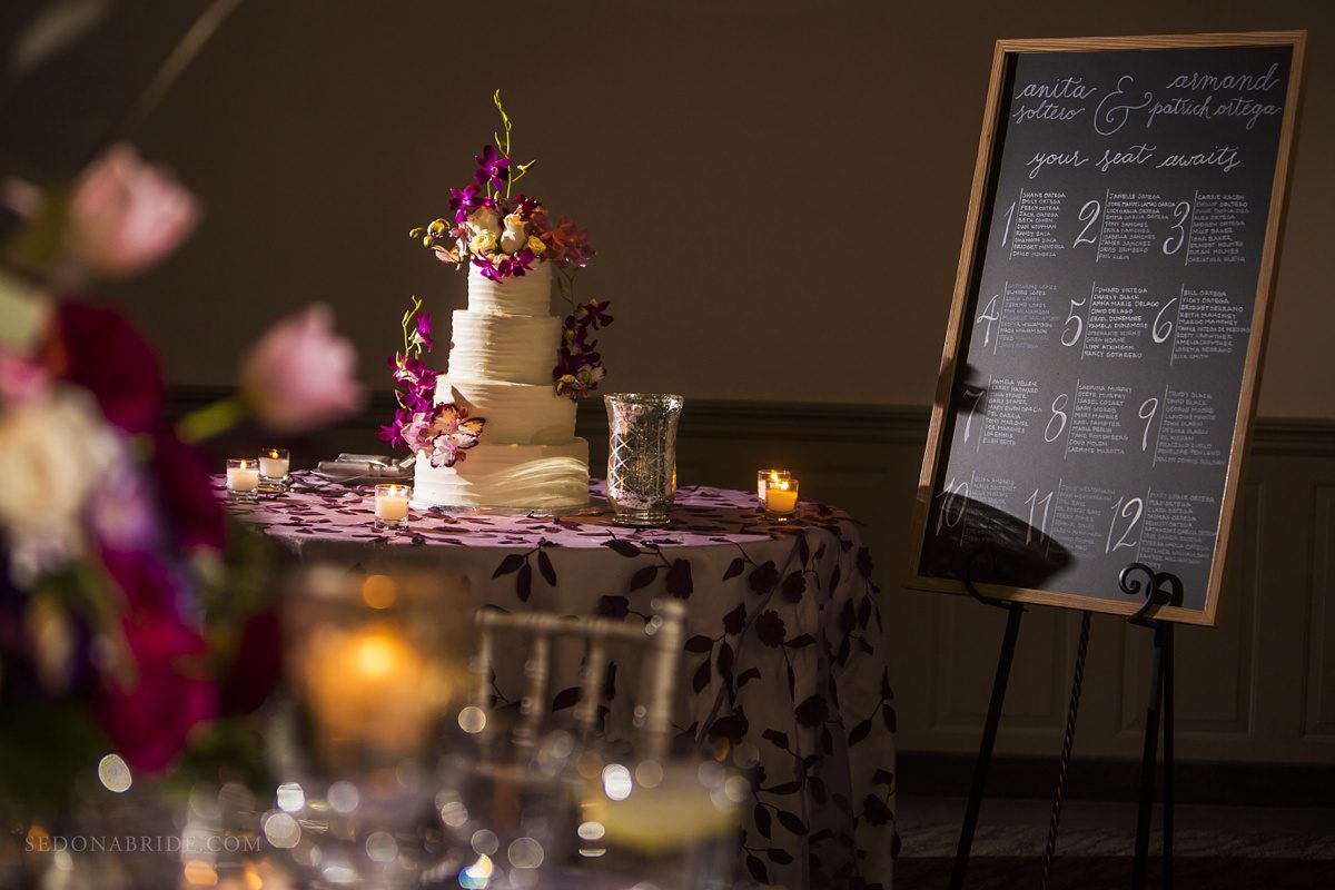 Sedona chapel wedding ~ Anita and Armand's wedding in Sedona - The wedding cake.