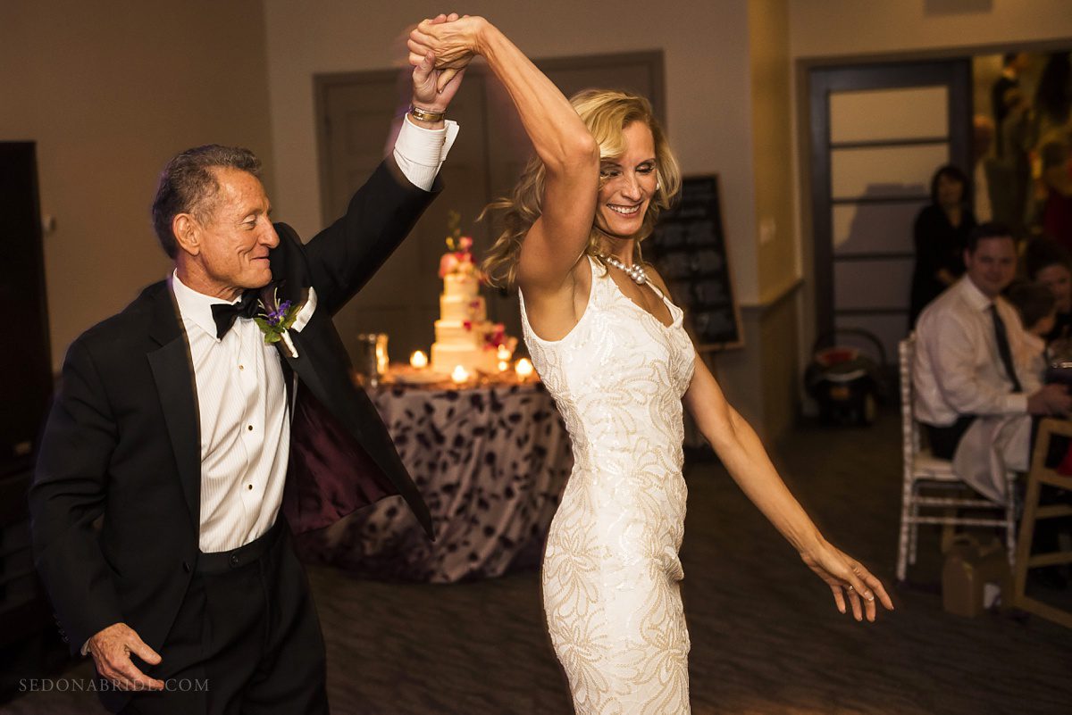 Sedona chapel wedding ~ Anita and Armand's wedding in Sedona - The first dance was so fun!