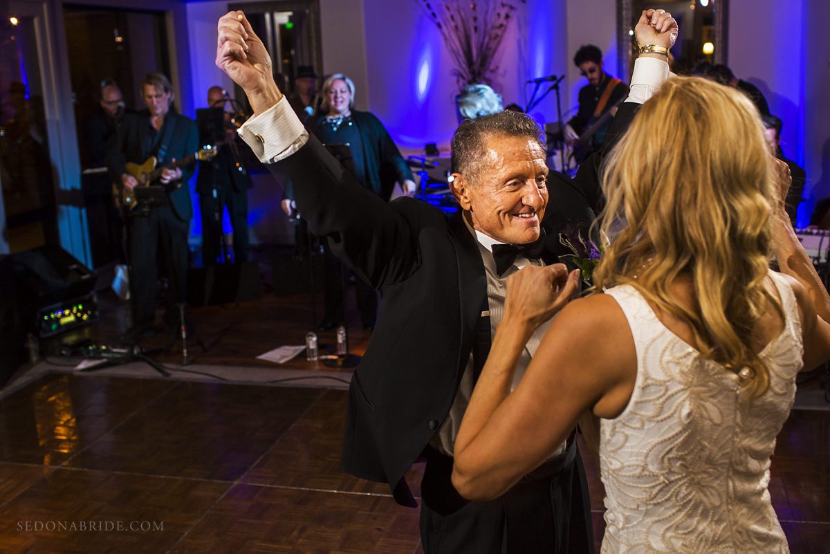 Sedona chapel wedding ~ Anita and Armand's wedding in Sedona - A first dance at a wedding can be so fun!