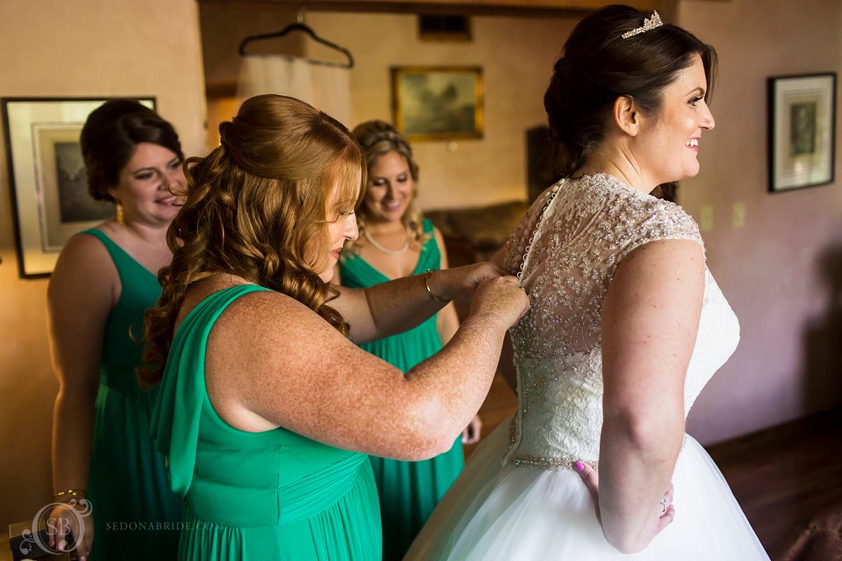 Sedona Wedding Preparation at El Portal Lodge