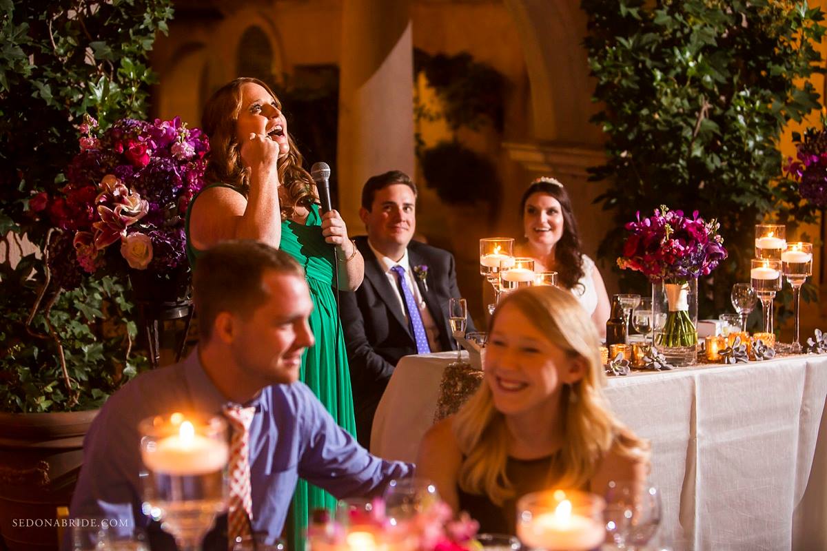 Sedona Wedding Reception at Tlaquepaque Patio de Las Campanas