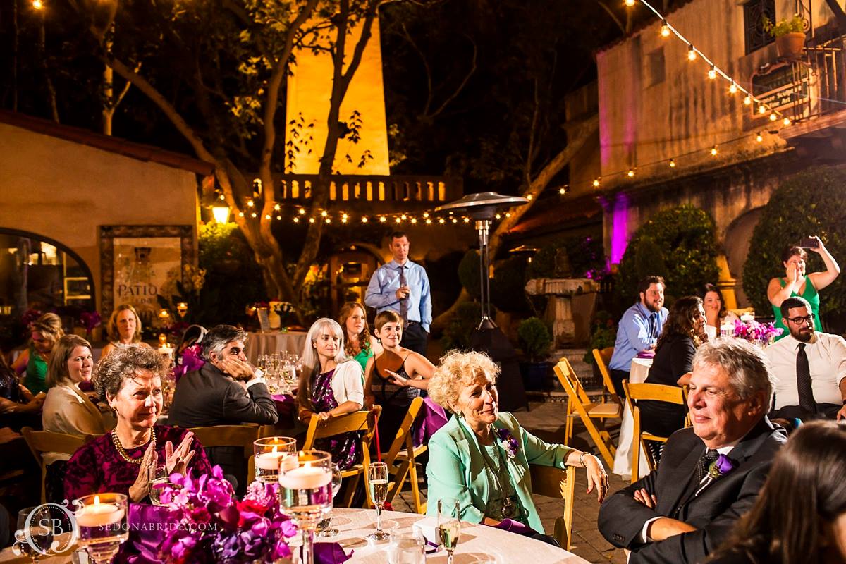 Sedona Wedding Reception at Tlaquepaque Patio de Las Campanas