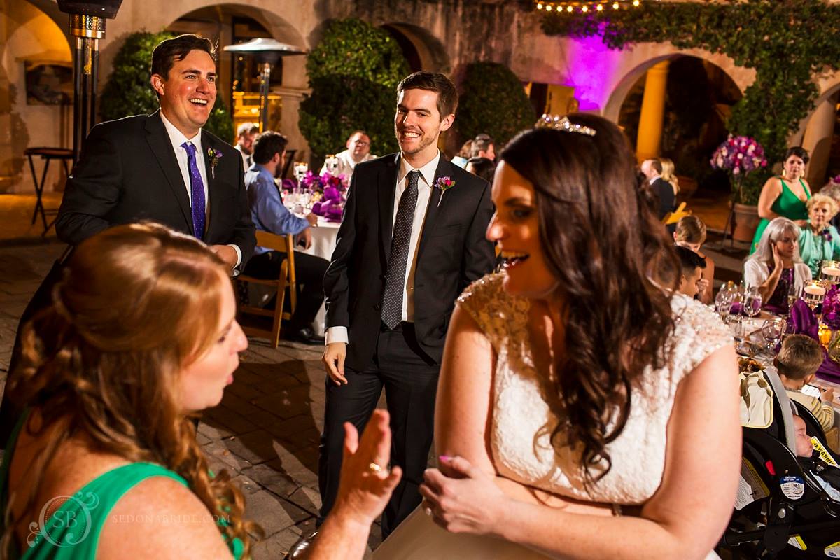 Sedona Wedding Reception at Tlaquepaque Patio de Las Campanas