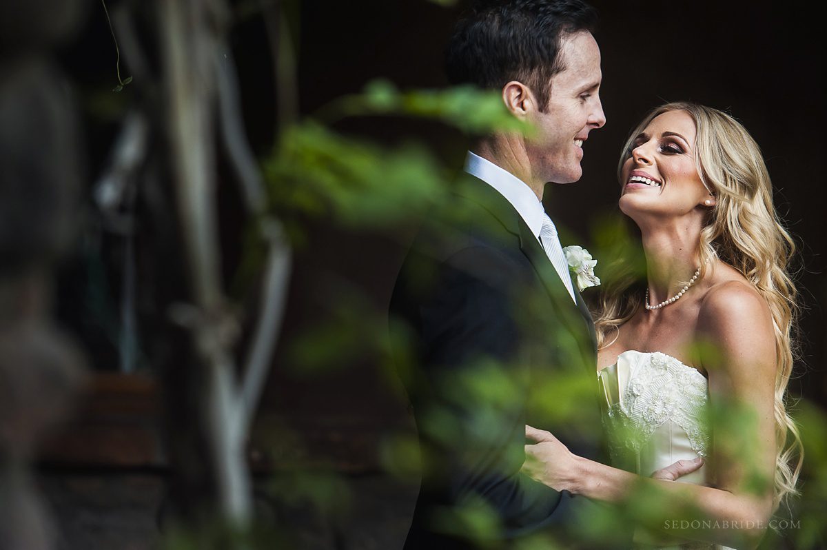 Tlaquepaque Wedding first look at El Portal Sedona