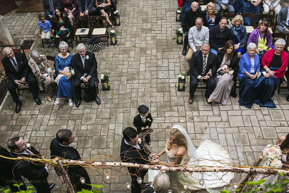 Tlaquepaque Wedding Ceremony at the Patio de las Campanas at Sedona