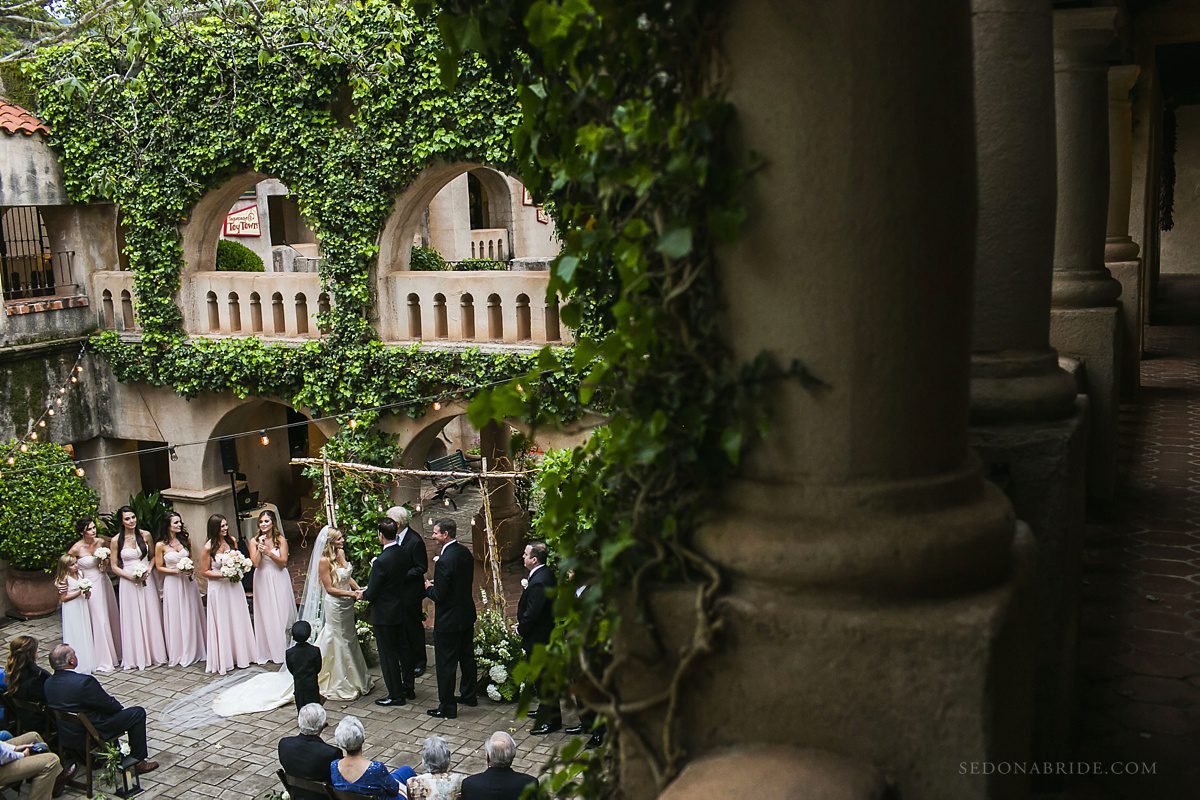 Tlaquepaque Wedding Ceremony at the Patio de las Campanas at Sedona