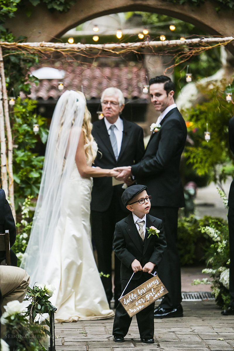 Tlaquepaque Wedding Ceremony at the Patio de las Campanas at Sedona