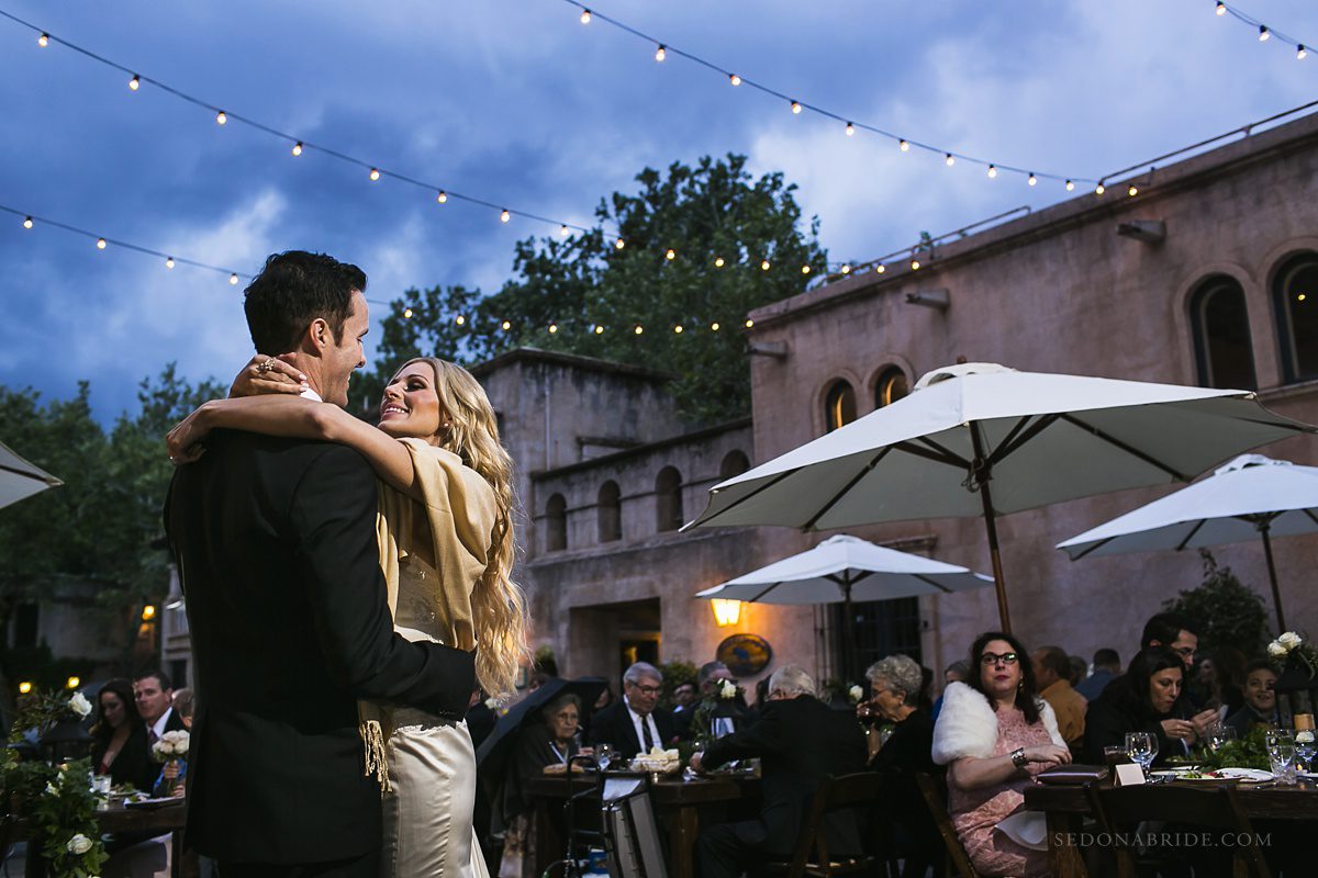 Tlaquepaque Wedding First Dance at the Calle at Sedona