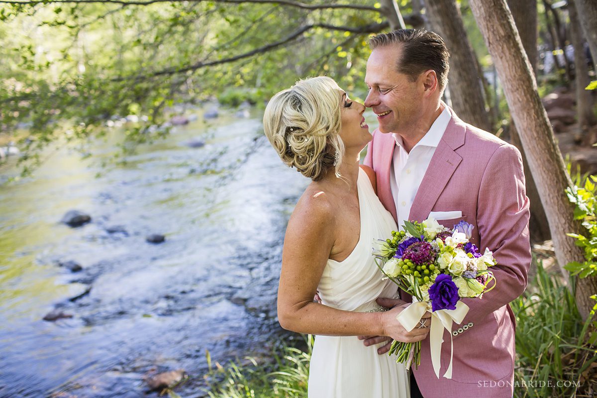 LAuberge Sedona wedding photography on Oak Creek by Sedona Bride - Romantic Portraits on Oak Creek