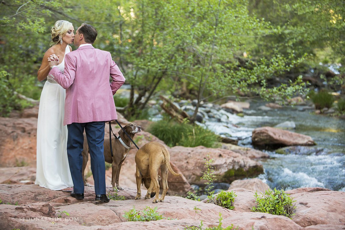 LAuberge Sedona wedding photography on Oak Creek by Sedona Bride - Romantic Portraits on Oak Creek