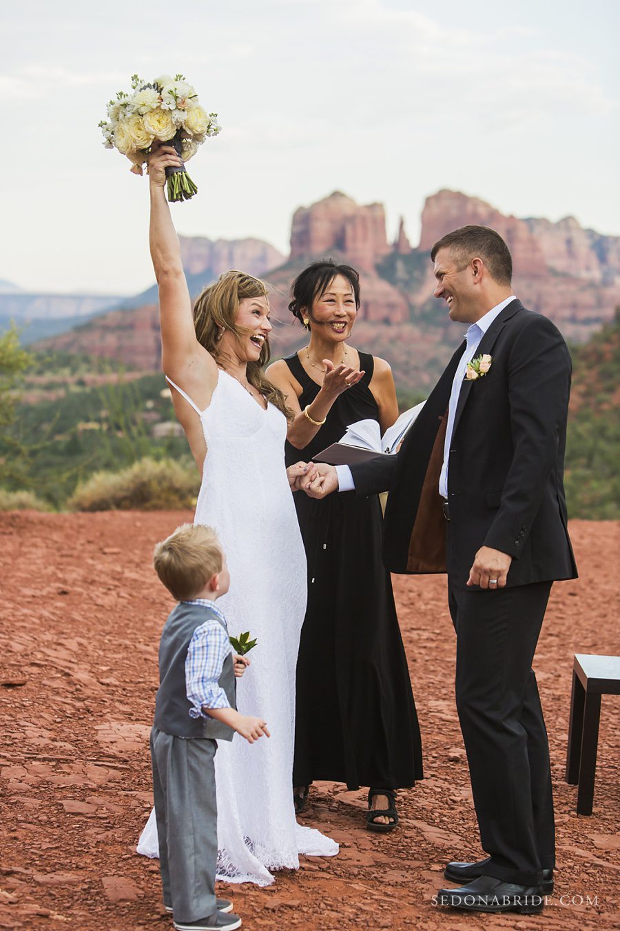 Sedona elopement with Intimate Sedona Weddings 