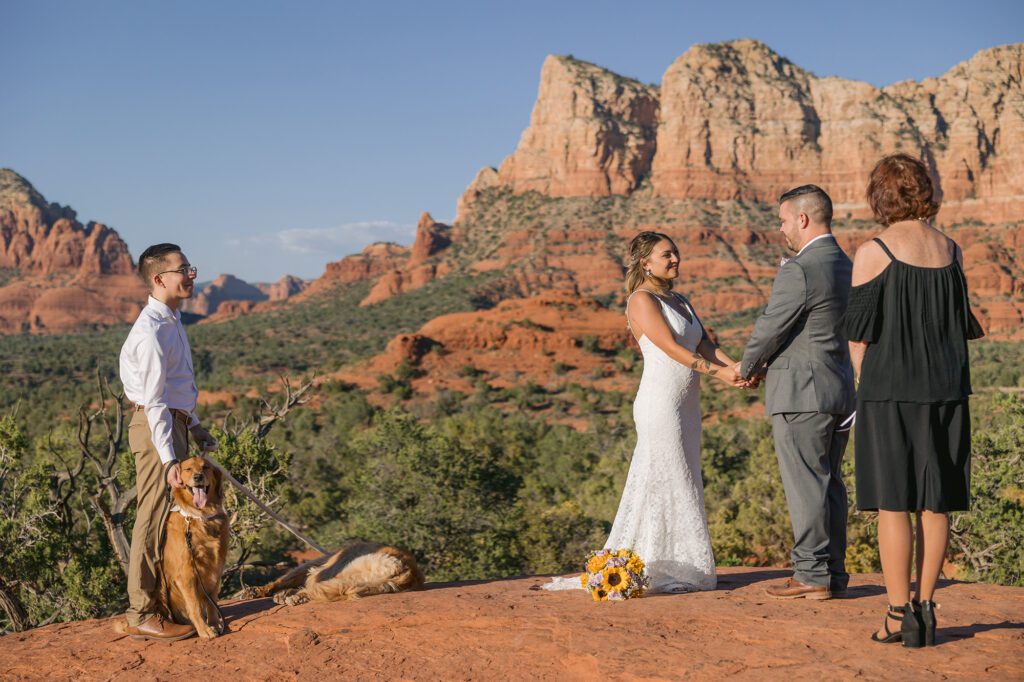 Bell Rock elopement ceremony